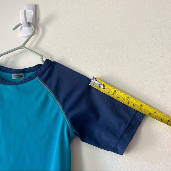 🌼 5/$25 Old Navy Boys Rash Guard Swim Shirt Blue Navy UPF 3T Summer Beach - Picture 4 of 9